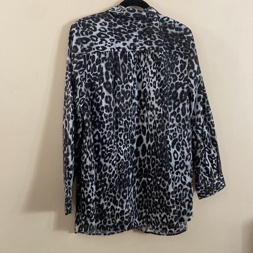 Leopard Print Button Down - image 5